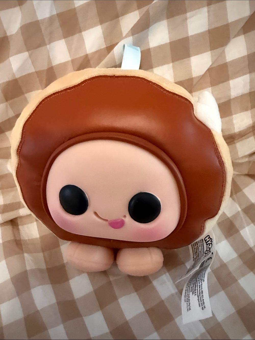 Hyojo Krispy Kreme Chocolate Iced Donut Plush Keychain